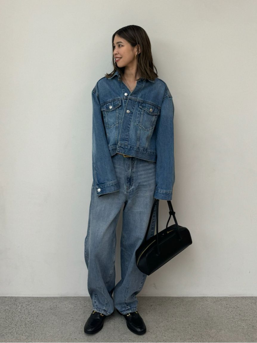 Mila Owen「ウエストゴムカーヴィデニム【ウォッシャブル】」|デニム|