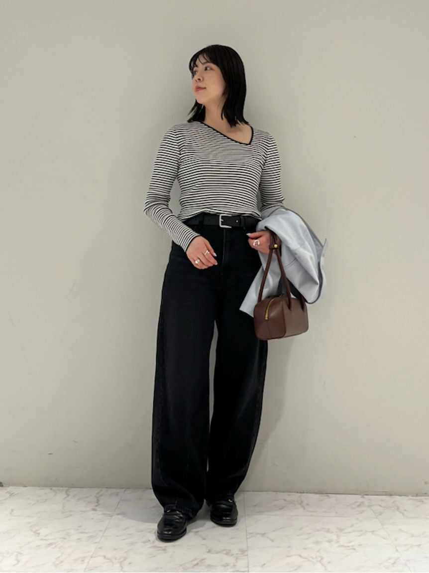 Mila Owen「ウエストゴムカーヴィデニム【ウォッシャブル】」|デニム|