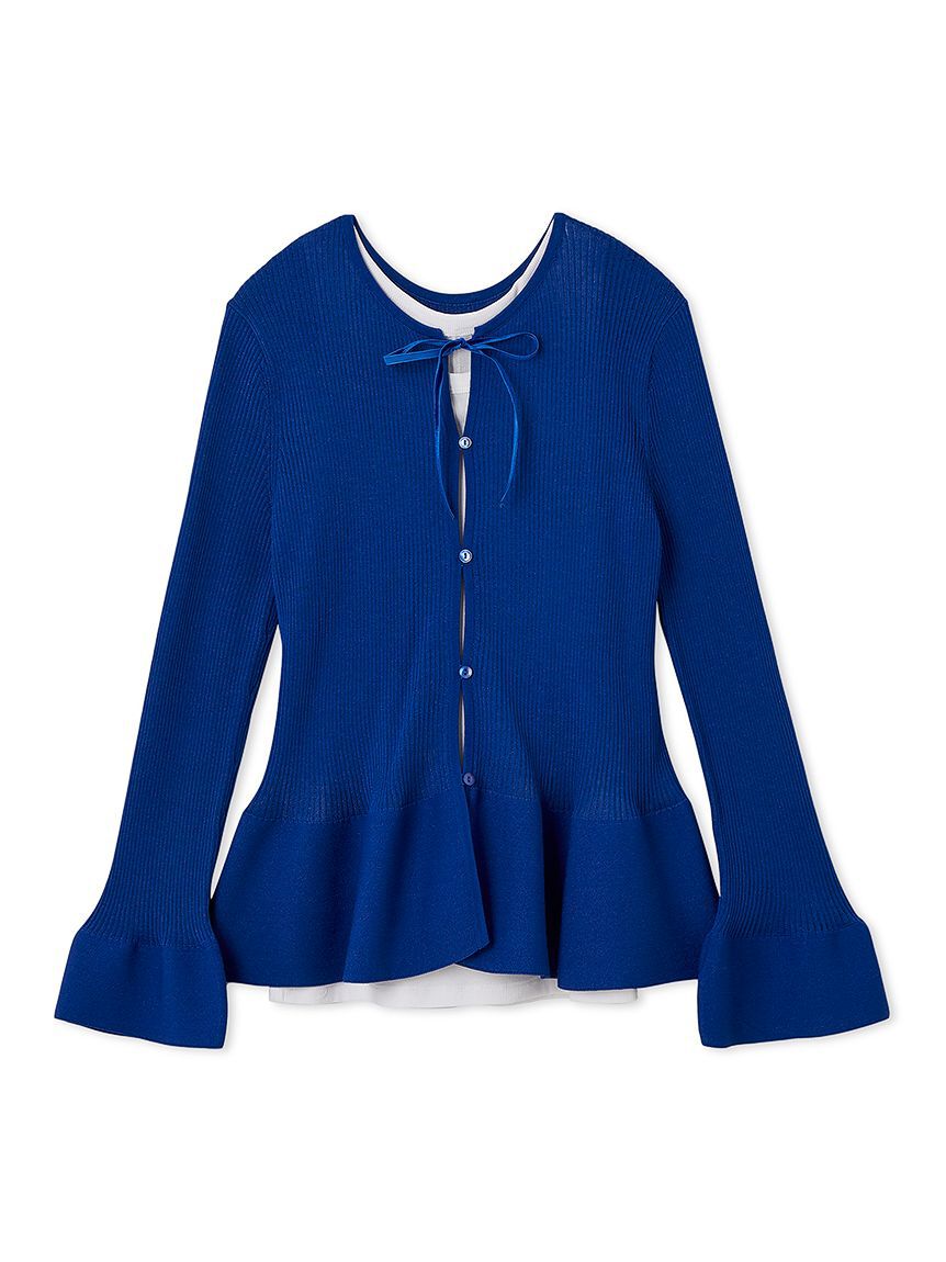 Mila Owen「アメスリタンクリボンペプラムニットSET」|タンクトップ|