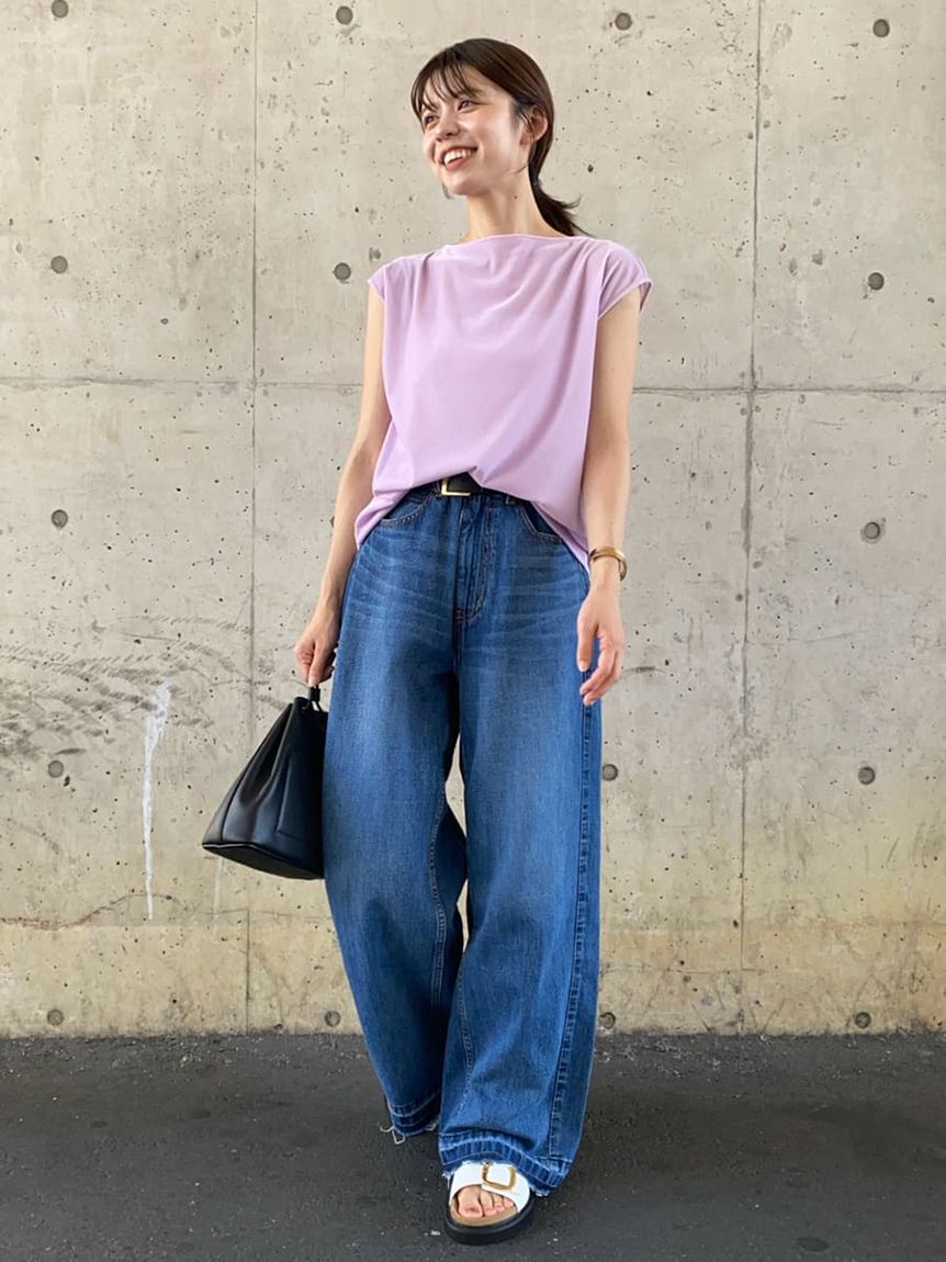 Mila Owen「ボートネックフロッキーベロアプルオーバー」|Tシャツ・カットソー|