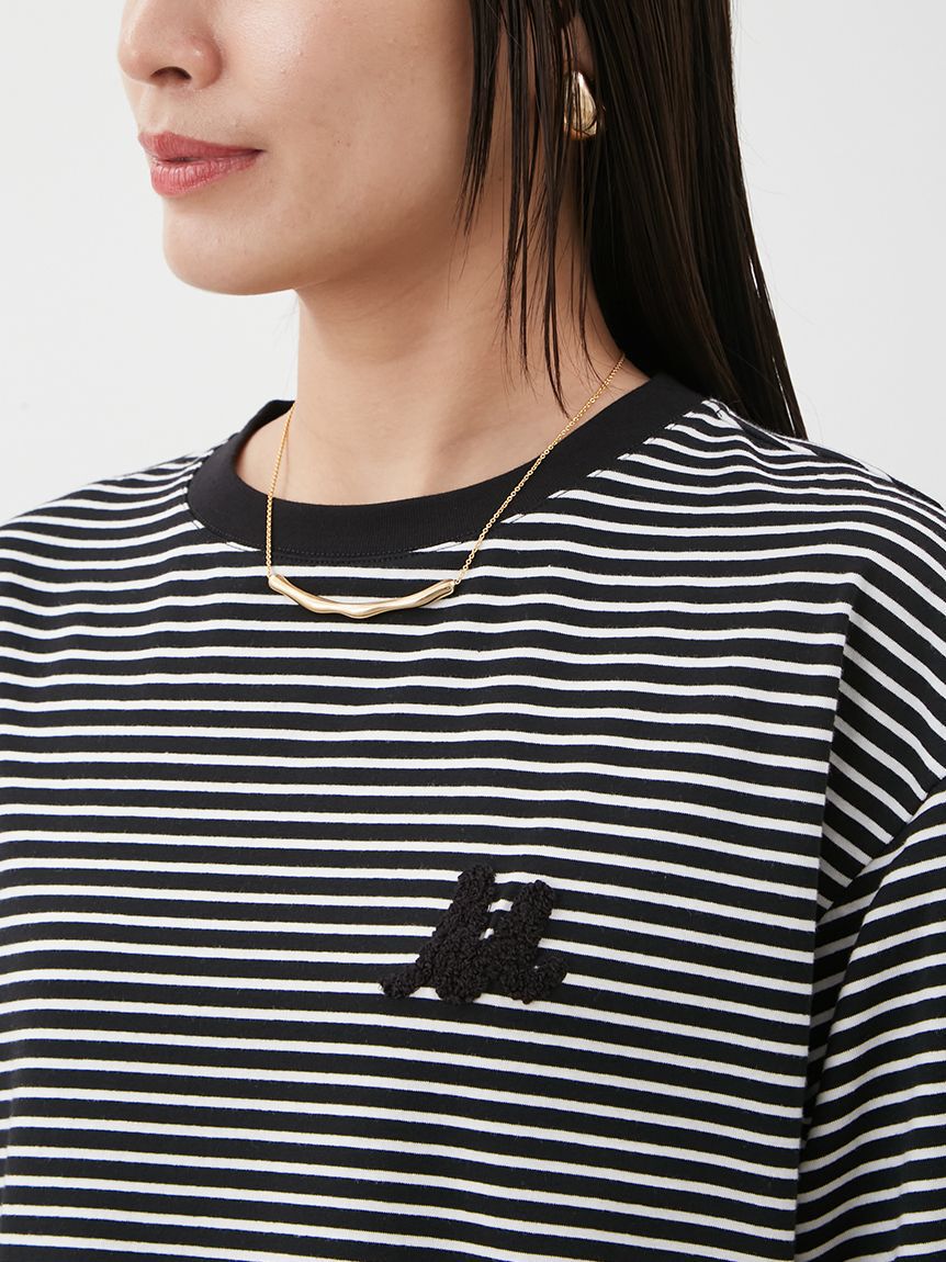 Mila Owen「Mロゴ2サイズハイラインTシャツ」|Tシャツ・カットソー|