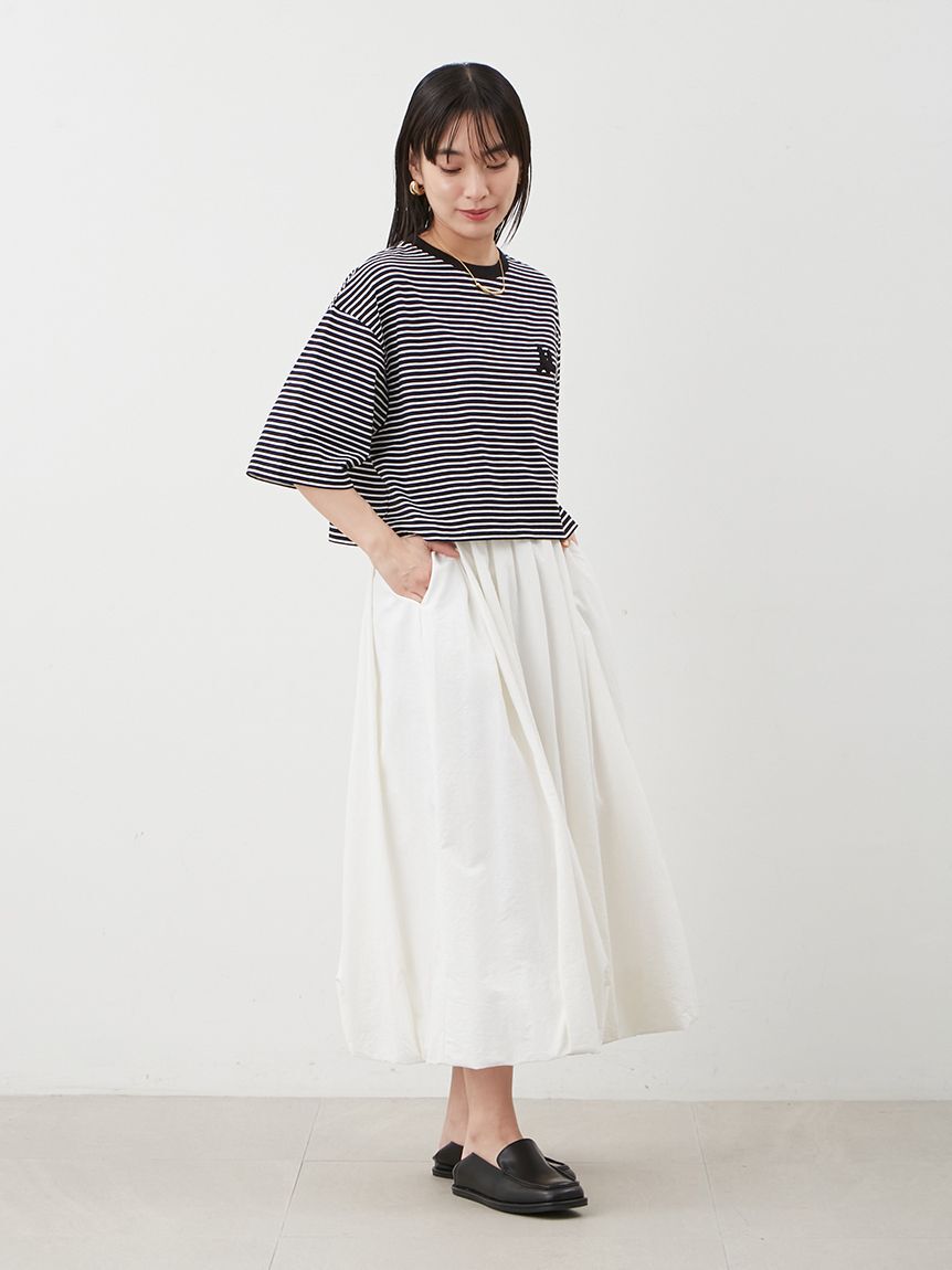 Mila Owen「Mロゴ2サイズハイラインTシャツ」|Tシャツ・カットソー|