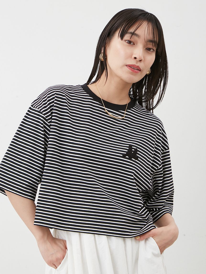 Mila Owen「Mロゴ2サイズハイラインTシャツ」|Tシャツ・カットソー|