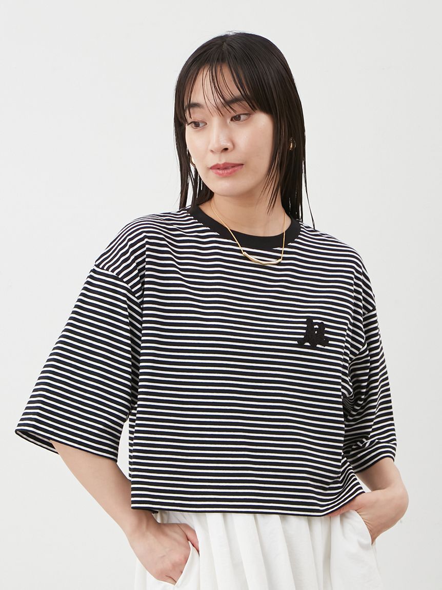 Mila Owen「Mロゴ2サイズハイラインTシャツ」|Tシャツ・カットソー|