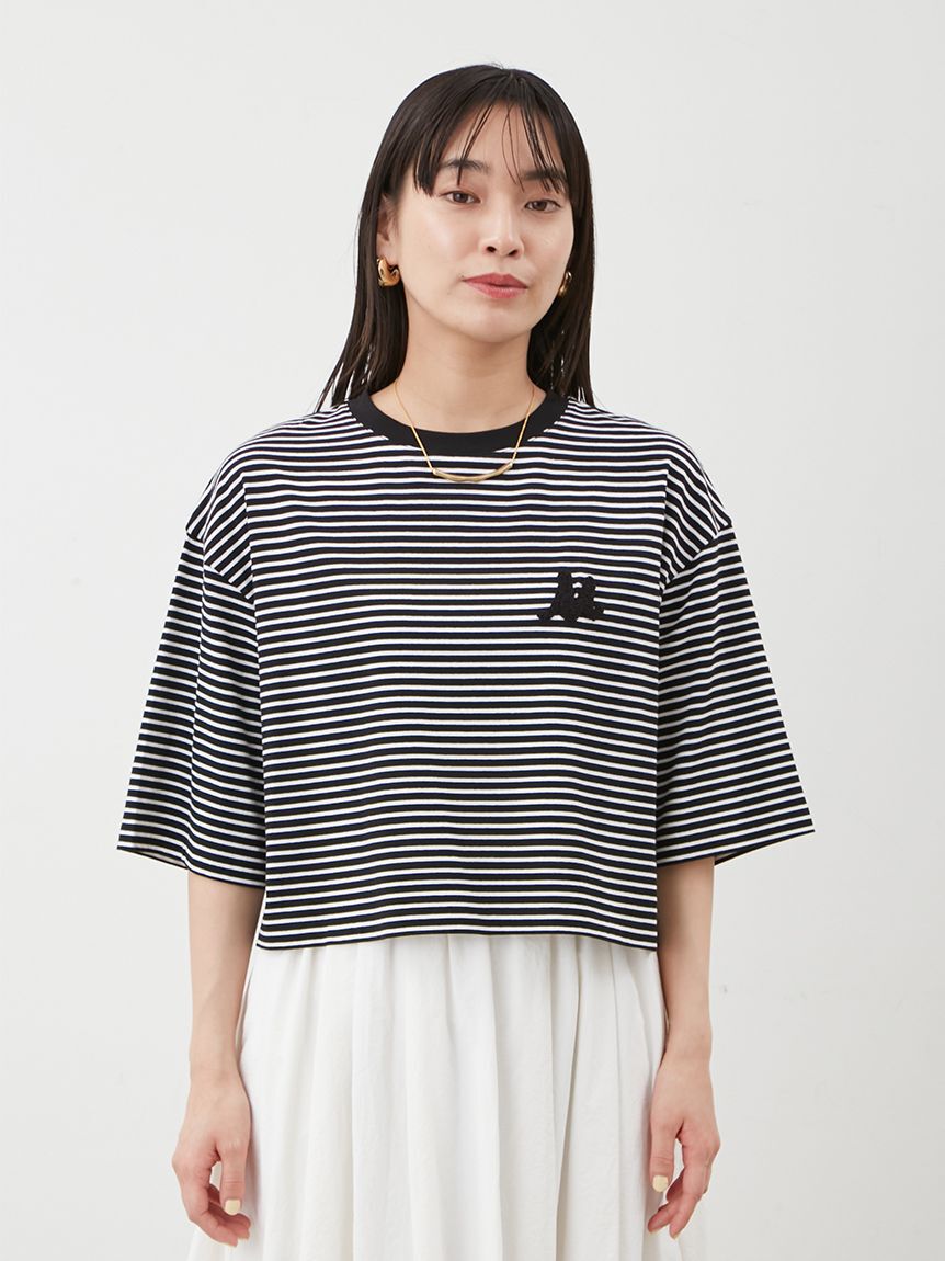 Mila Owen「Mロゴ2サイズハイラインTシャツ」|Tシャツ・カットソー|