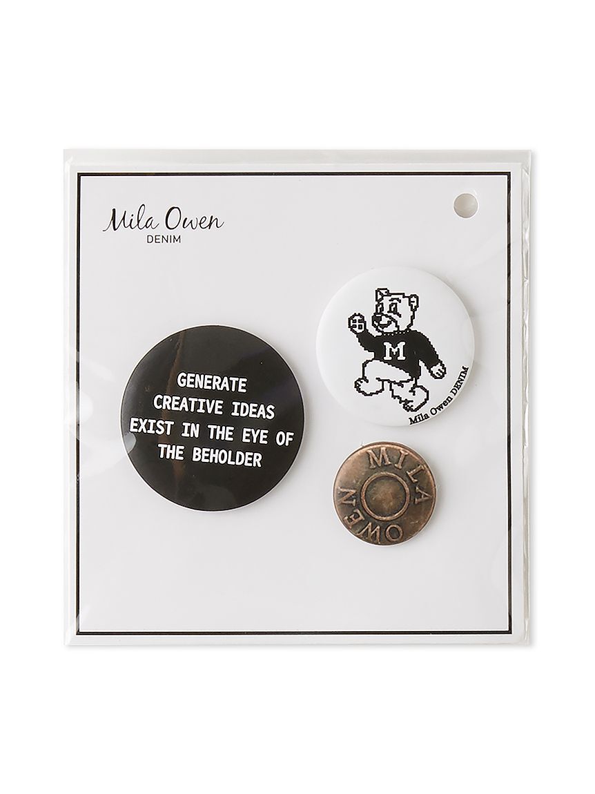 Mila Owen「缶バッチ付きGジャン」|デニムジャケット|