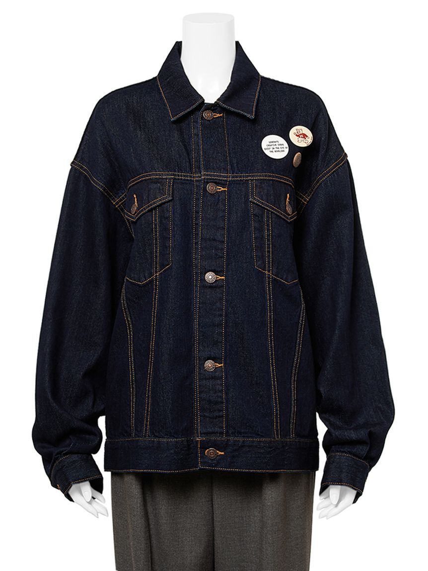 Mila Owen「缶バッチ付きGジャン」|デニムジャケット|