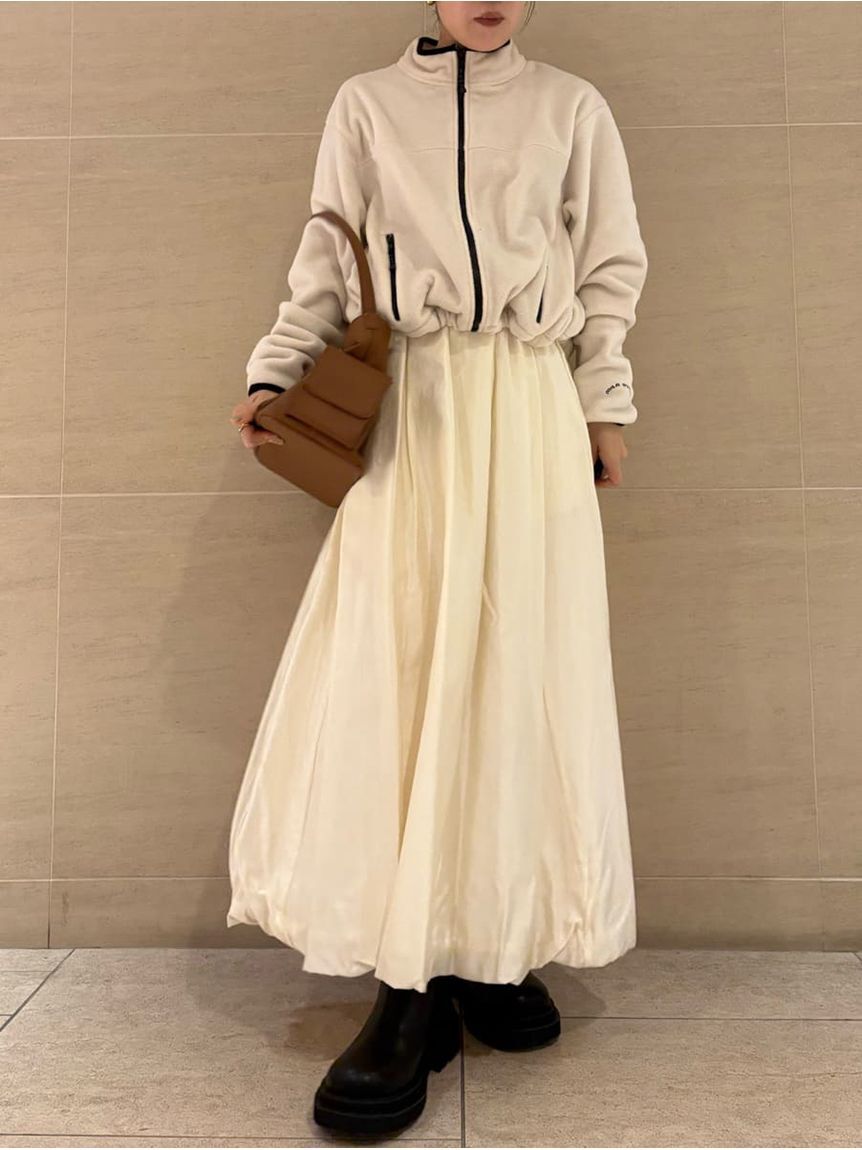 Mila Owen「ウエストゴムシアーシャイニーバルーンスカート」|スカート|