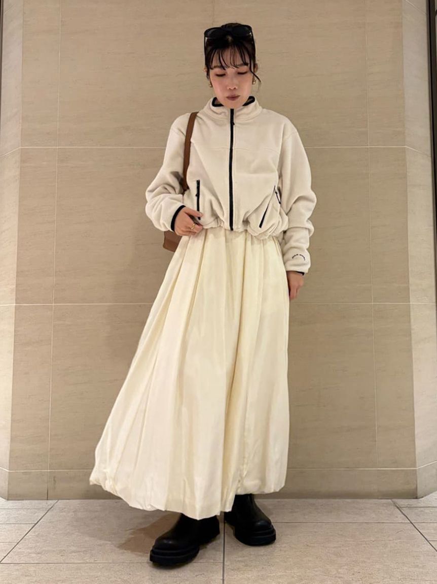 Mila Owen「ウエストゴムシアーシャイニーバルーンスカート」|スカート|