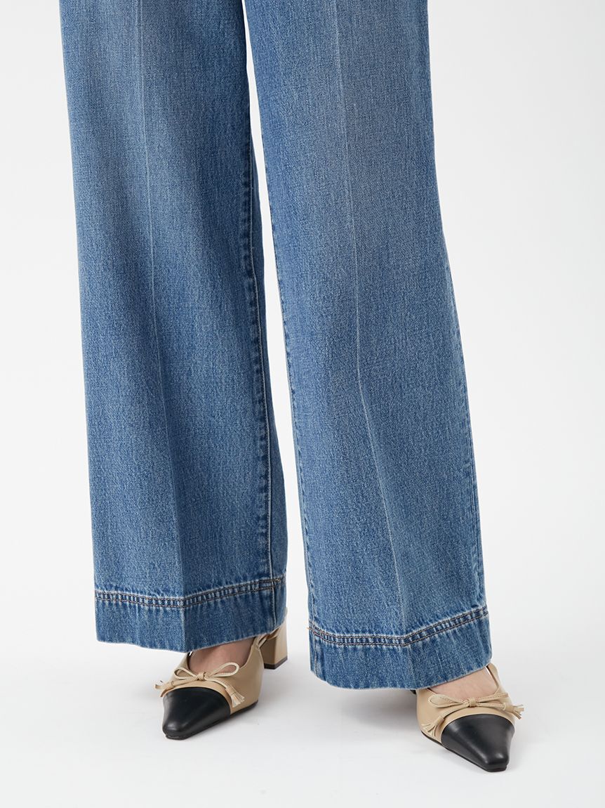 Mila Owen「パッチポケットデザインシガレットデニムパンツ」|デニム|