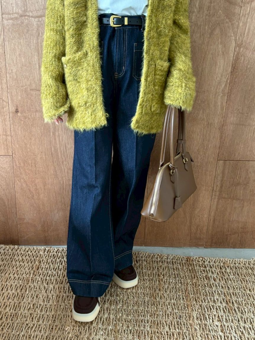 Mila Owen「パッチポケットデザインシガレットデニムパンツ」|デニム|