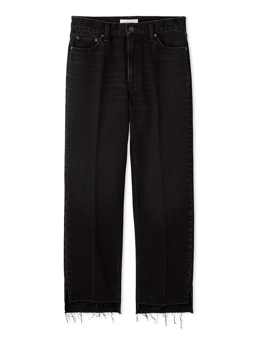 Mila Owen「センタープレス裾段差デニムパンツ」|デニム|