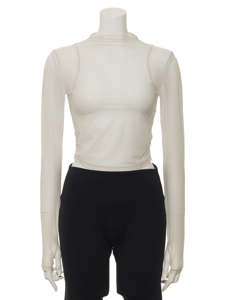 NIKE「【NIKE】ウィメンズ Dri-FIT ロングスリーブ シアー トップ」|Tシャツ・カットソー|