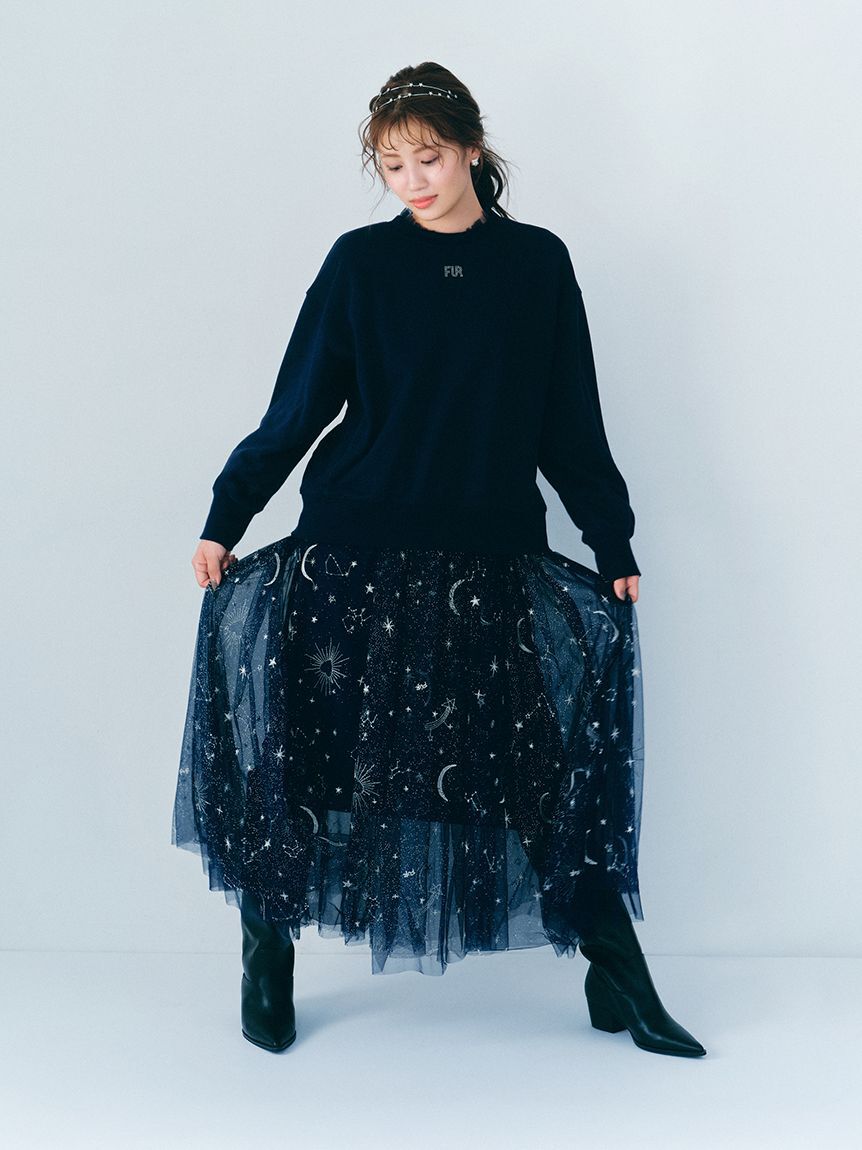 FURFUR「ムーン＆スターモチーフカチューシャ」|ヘアバンド|