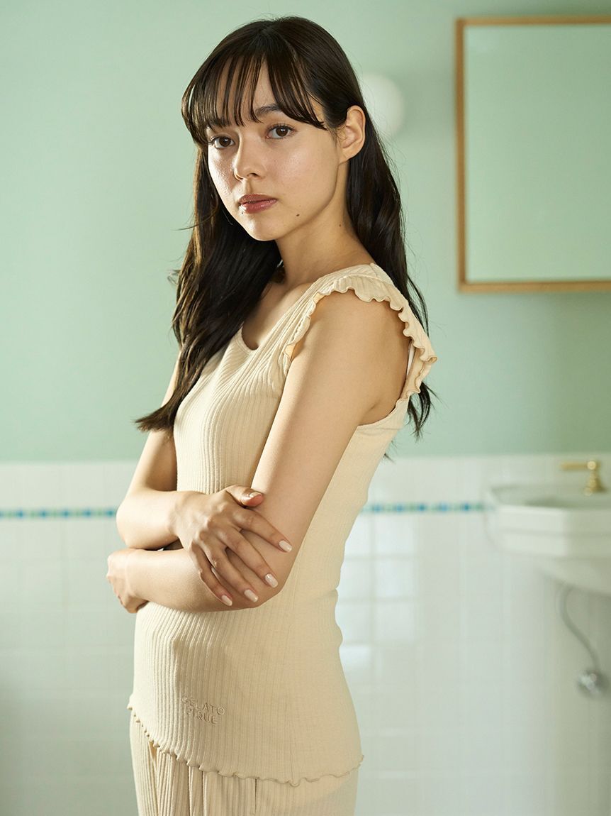 gelato pique「リブカップインタンク」|ルームウェア|