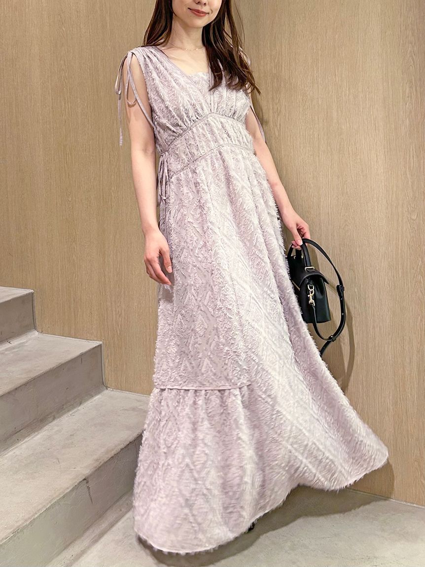 SNIDEL「【00サイズあり】ジャガードドロストディティールワンピース」|ワンピース|