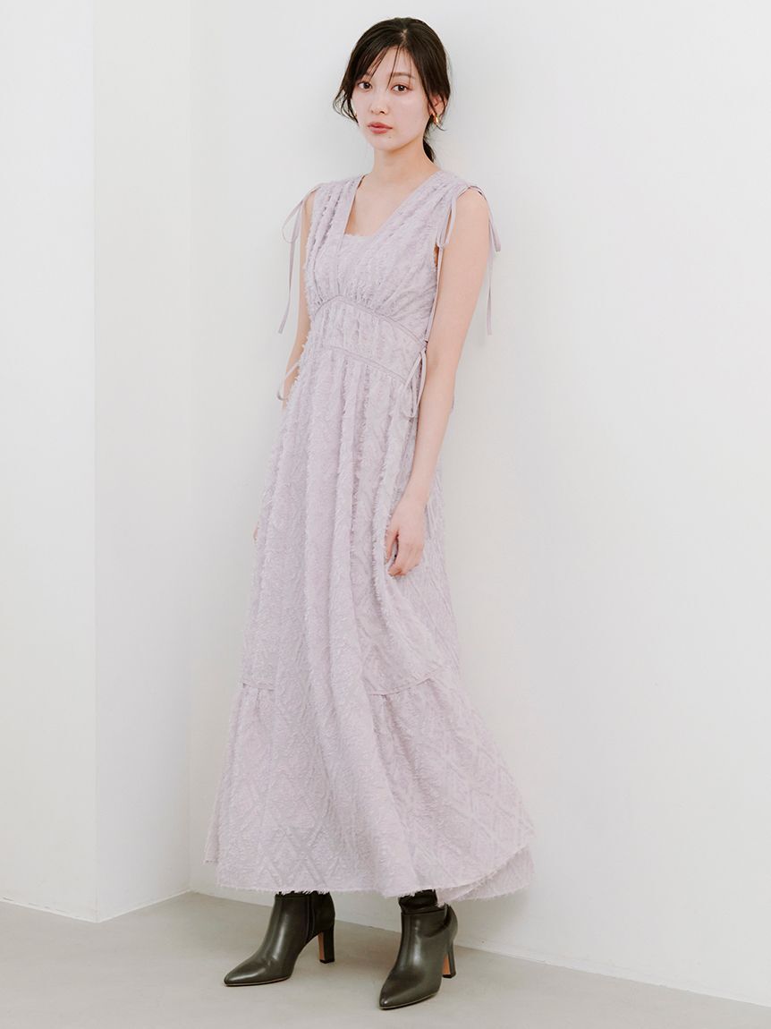 SNIDEL「【00サイズあり】ジャガードドロストディティールワンピース」|ワンピース|