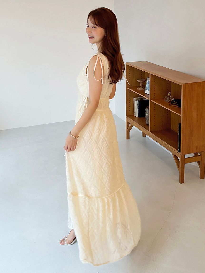 SNIDEL「【00サイズあり】ジャガードドロストディティールワンピース」|ワンピース|