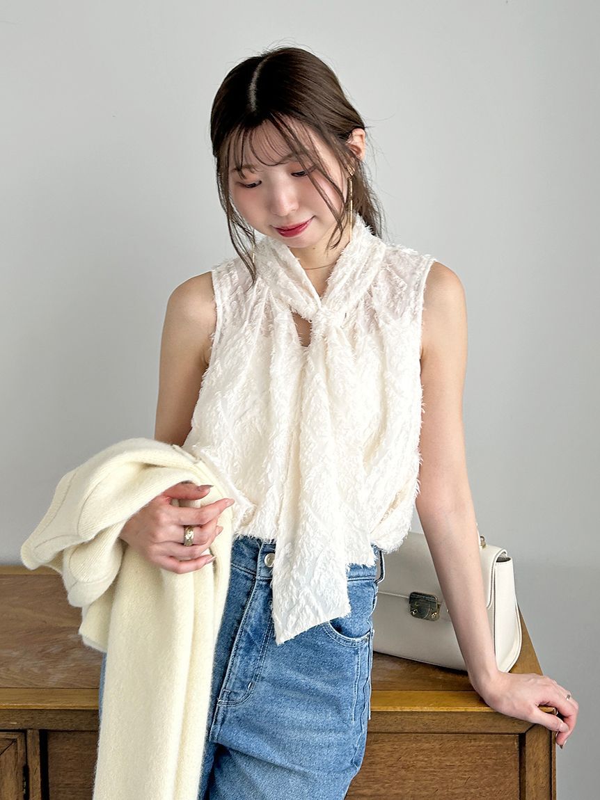 SNIDEL「ノースリボウタイブラウス」|シャツ・ブラウス|