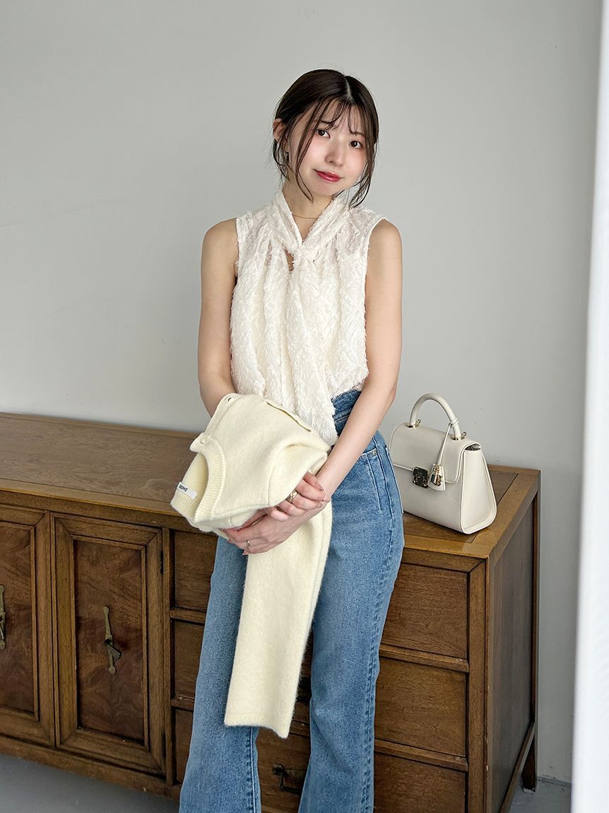 SNIDEL「ノースリボウタイブラウス」|シャツ・ブラウス|