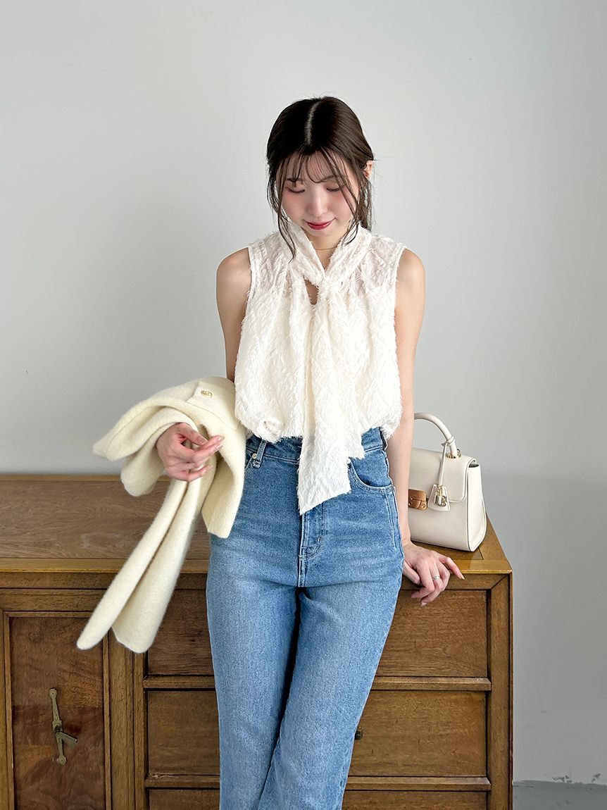 SNIDEL「ノースリボウタイブラウス」|シャツ・ブラウス|