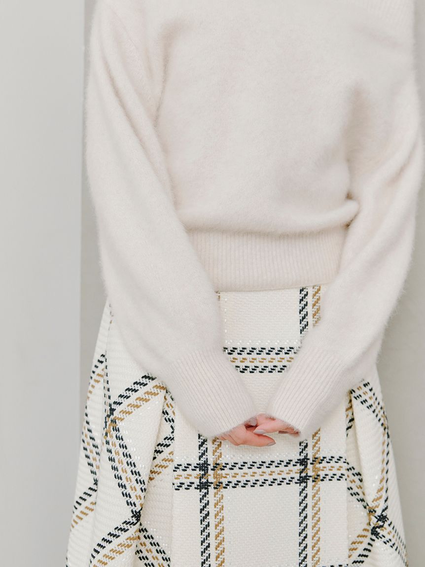 SNIDEL「フォックスアルパカオフショルプルオーバー」|ニット・セーター|