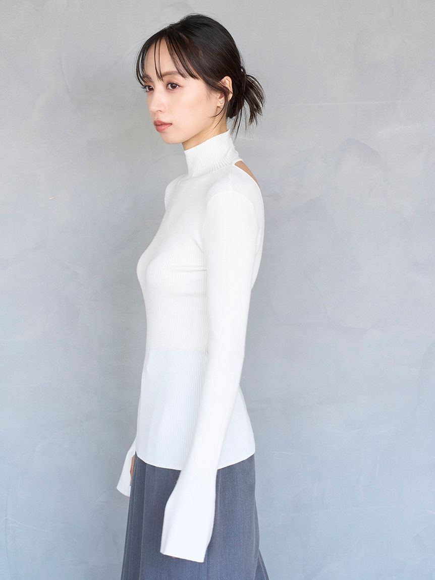 SNIDEL「2wayハイネックプルオーバー」|ニット・セーター|