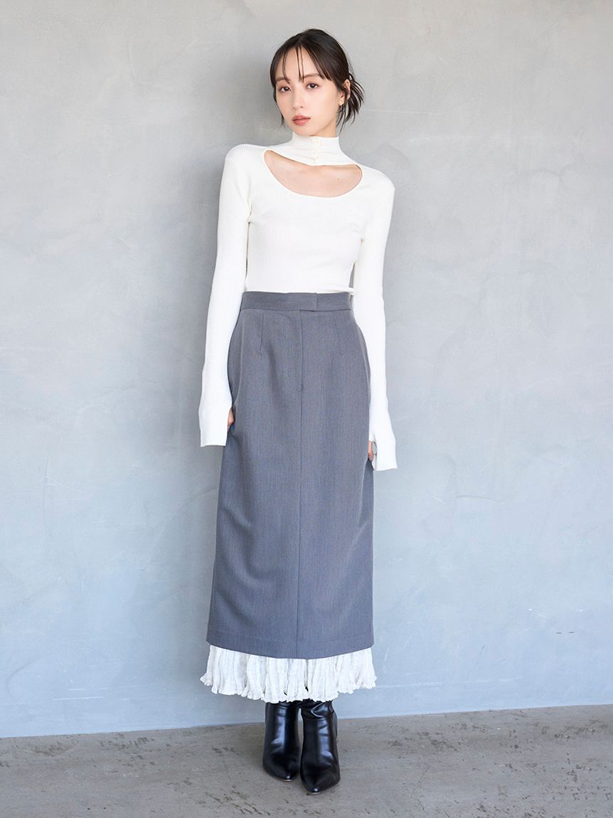 SNIDEL「2wayハイネックプルオーバー」|ニット・セーター|