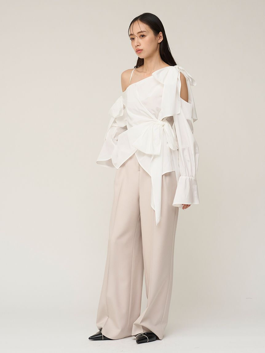 SNIDEL「リボンデザインブラウス」|シャツ・ブラウス|