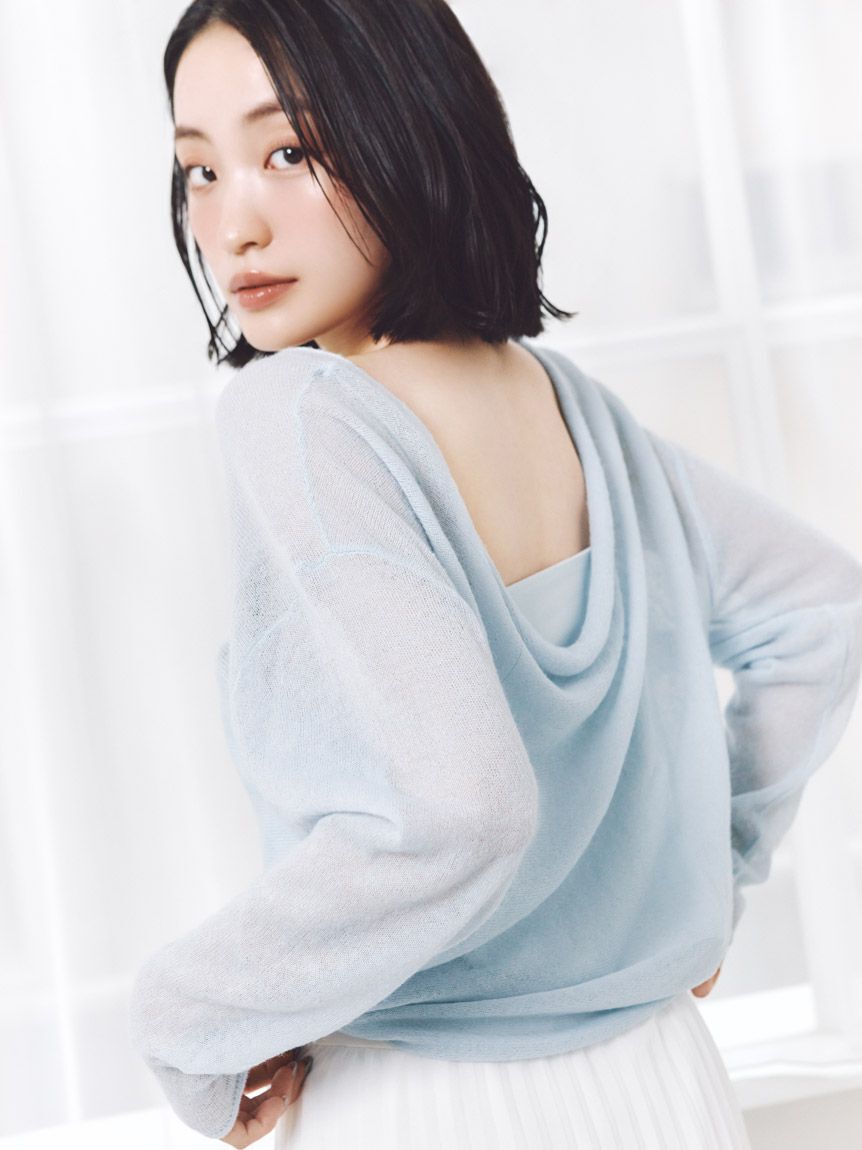 SNIDEL「2WAYベビーアルパカニットプルオーバー」|ニット・セーター|