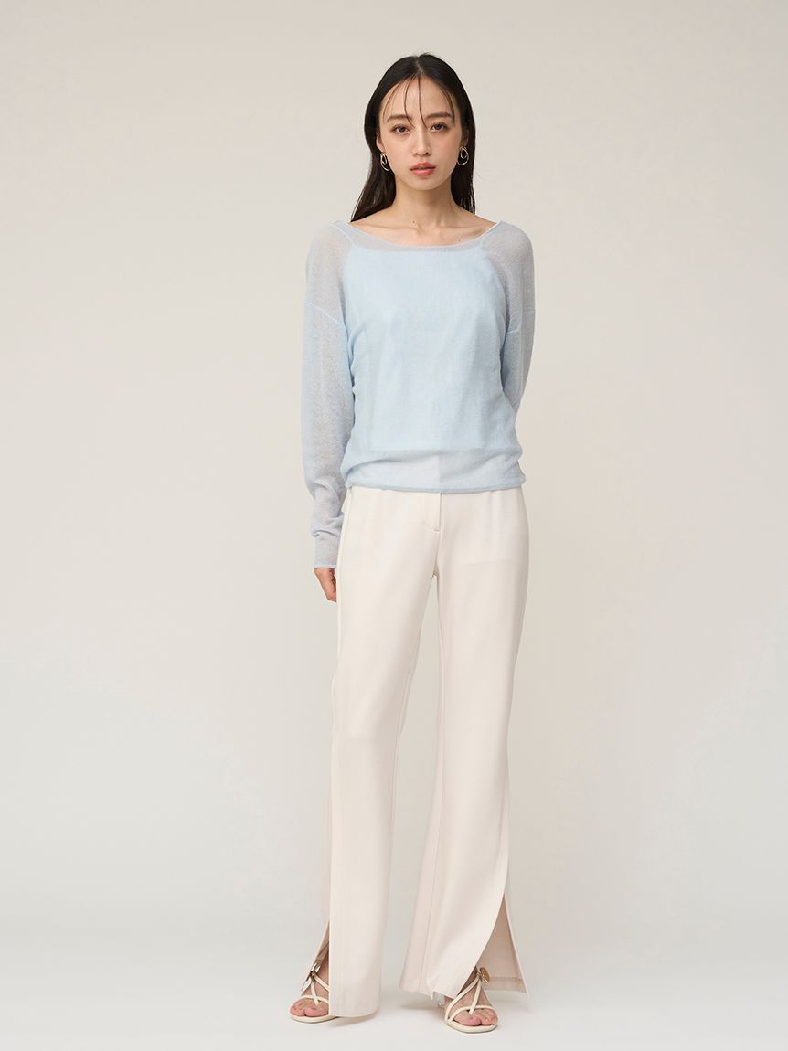 SNIDEL「2WAYベビーアルパカニットプルオーバー」|ニット・セーター|