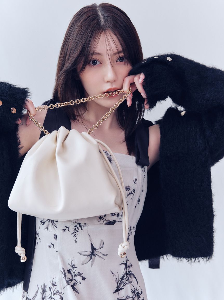 FRAY I.D「【限定カラー・00サイズ】リボンディテールフローラルワンピース」|ワンピース|