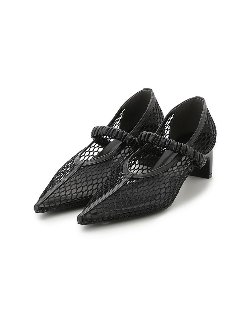 FRAY I.D「ポインテッドトゥメッシュサンダル」|サンダル|BLK