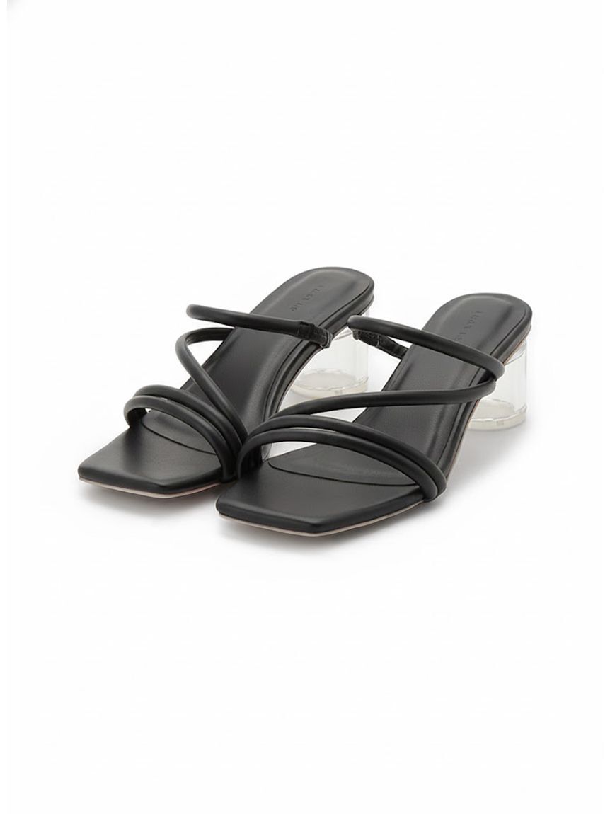 FRAY I.D「クリアヒールサンダル」|サンダル|BLK