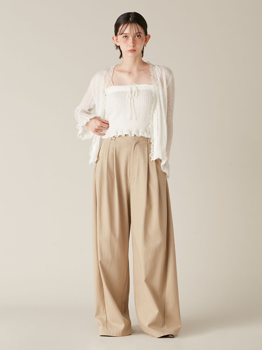 LILY BROWN「レーストリムニットアンサンブル」|その他|