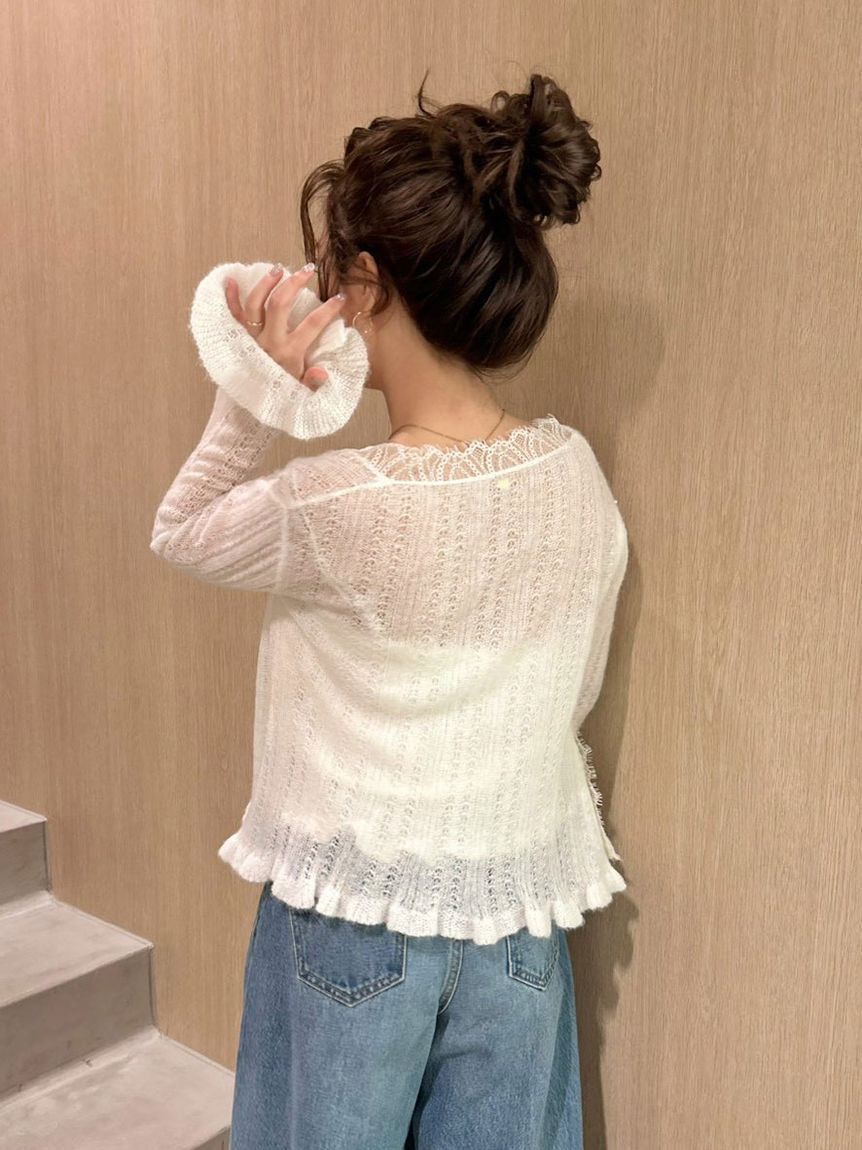 LILY BROWN「レーストリムニットアンサンブル」|その他|