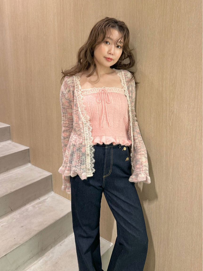 LILY BROWN「レーストリムニットアンサンブル」|その他|