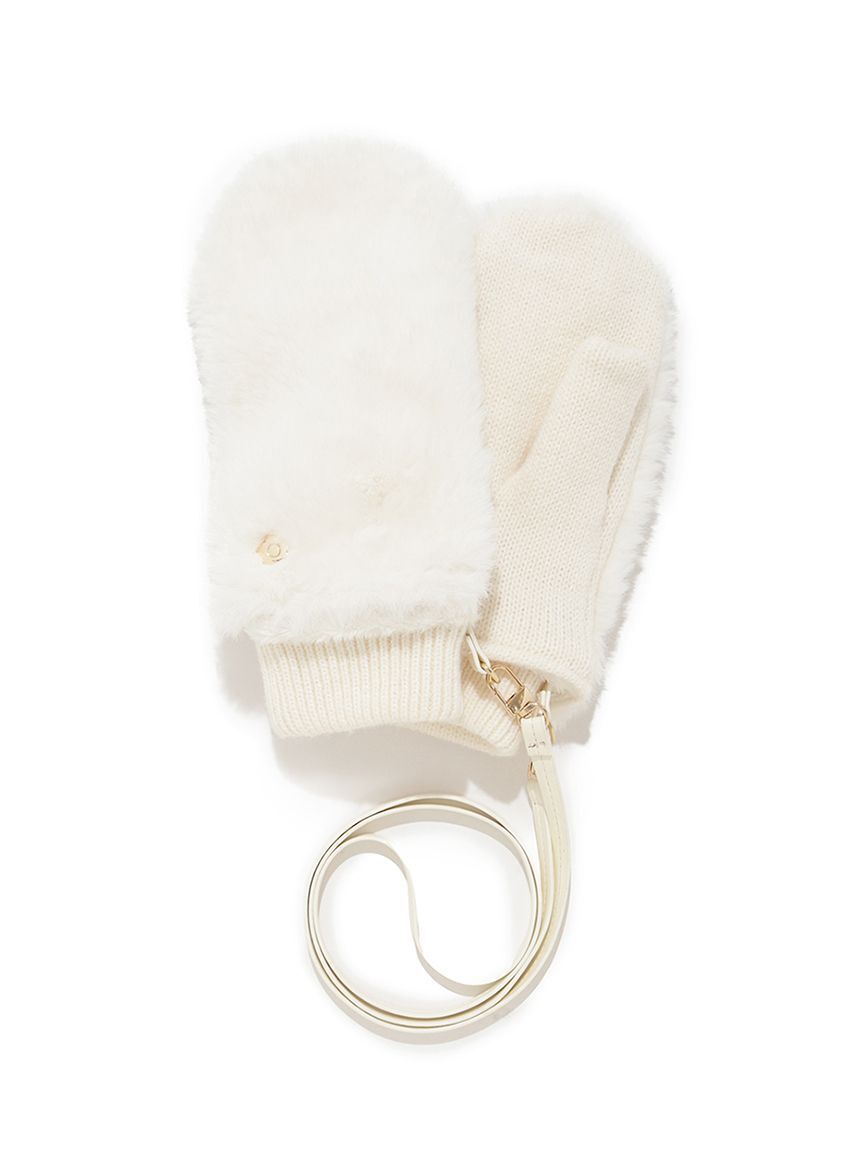 LILY BROWN「【LILY BROWN&times;MARY QUANT】デイジーモチーフファーミトン(Hearts2Hearts着用)」|手袋|