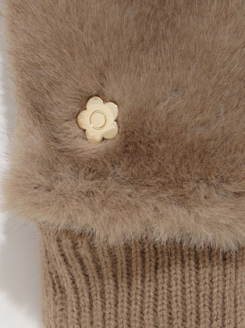 LILY BROWN「【LILY BROWN&times;MARY QUANT】デイジーモチーフファーミトン(Hearts2Hearts着用)」|手袋|