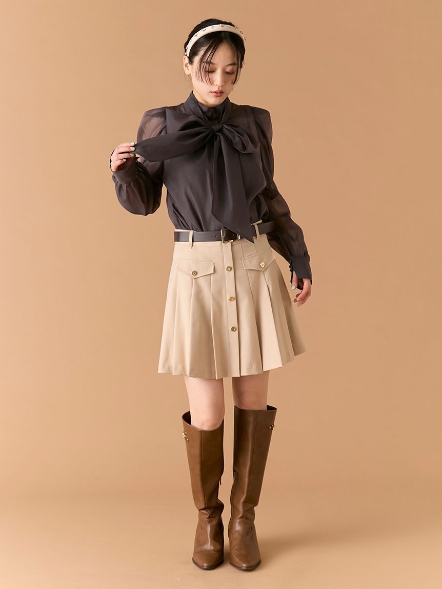 LILY BROWN「ビックボウタイブラウス(Hearts2Hearts着用)」|シャツ・ブラウス|