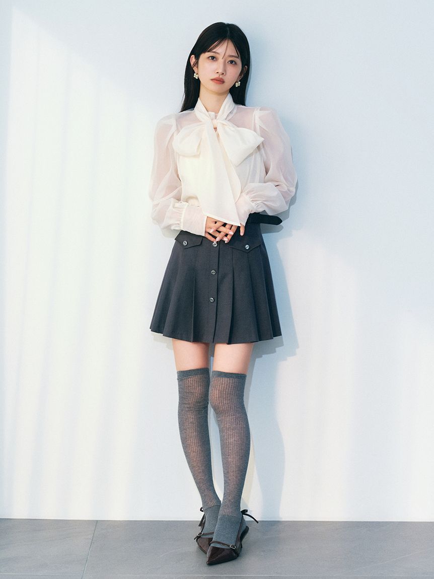 LILY BROWN「ビックボウタイブラウス(Hearts2Hearts着用)」|シャツ・ブラウス|