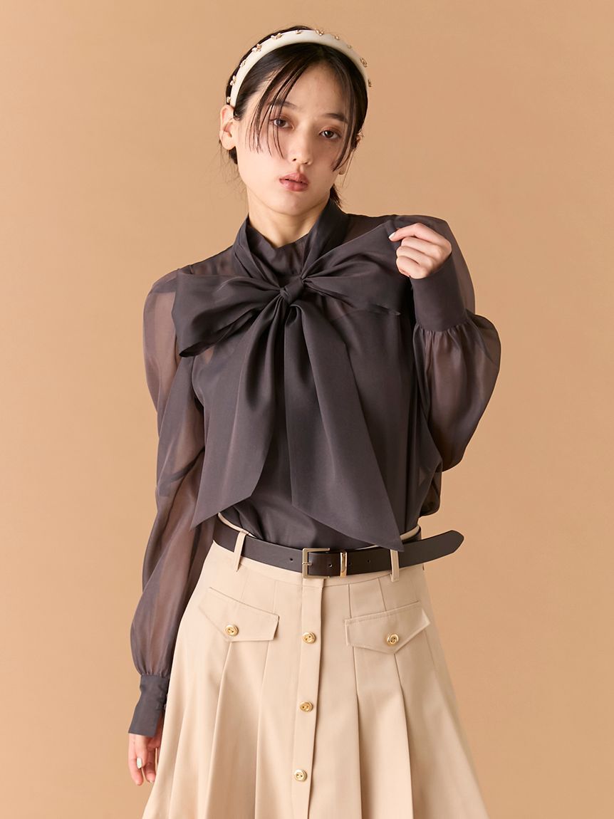 LILY BROWN「ビックボウタイブラウス(Hearts2Hearts着用)」|シャツ・ブラウス|CGRY