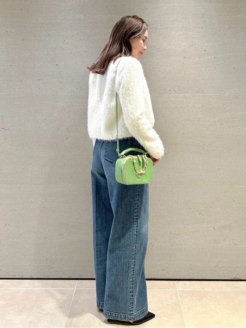 CELFORD「レーストリミングニットカーディガン」|カーディガン|