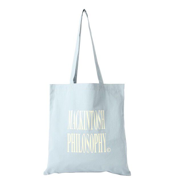 MACKINTOSH PHILOSOPHY「GREY LABEL カラーロゴトート」|トートバッグ|ライトブルー