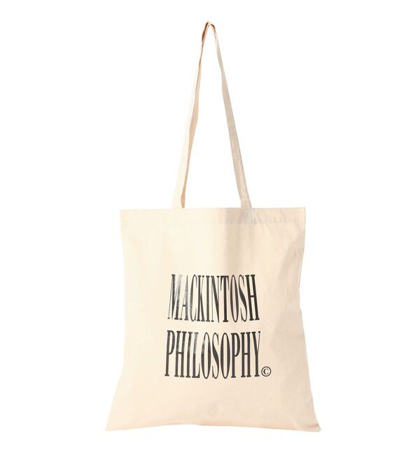 MACKINTOSH PHILOSOPHY「GREY LABEL カラーロゴトート」|トートバッグ|ベージュ