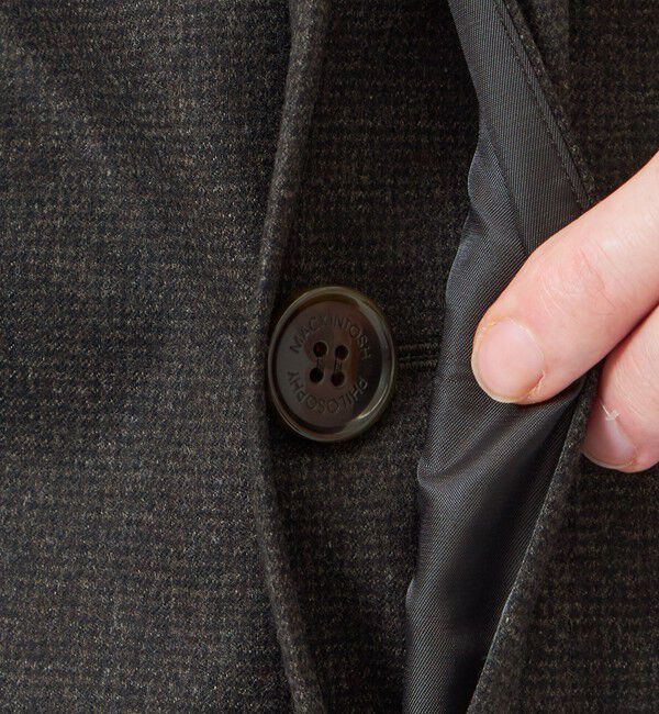 MACKINTOSH PHILOSOPHY「CANONICO(カノニコ)千鳥2レイヤー WELLINGTON（ウェリントン）」|ステンカラーコート|