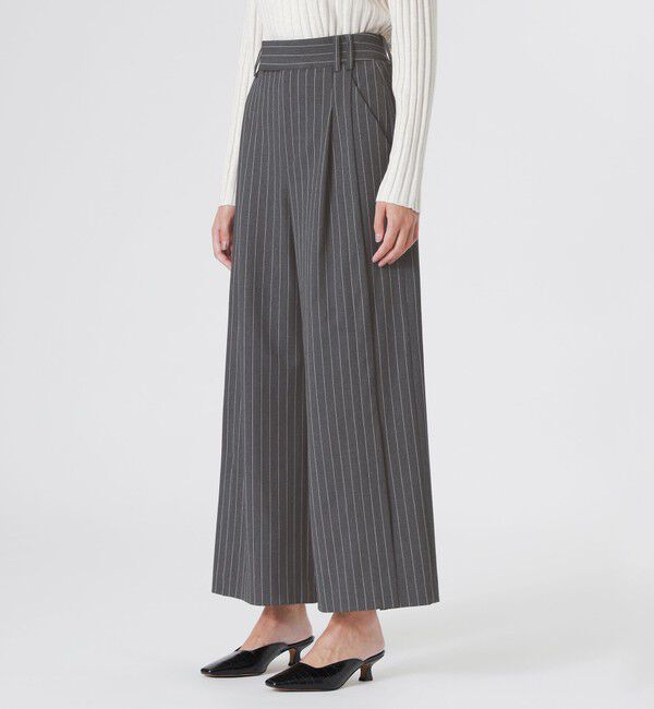  「【ドラマ着用商品】スリットワイドパンツ」|スラックス|