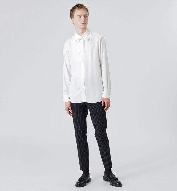  「サテンリボンタイ シャツ」|シャツ・ブラウス|