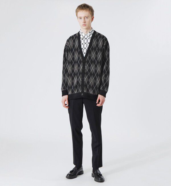  「【UNISEX】ブークレアーガイル カーディガン」|ニット・セーター|