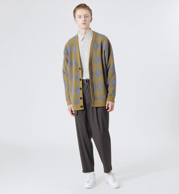  「【UNISEX】ブークレアーガイル カーディガン」|ニット・セーター|
